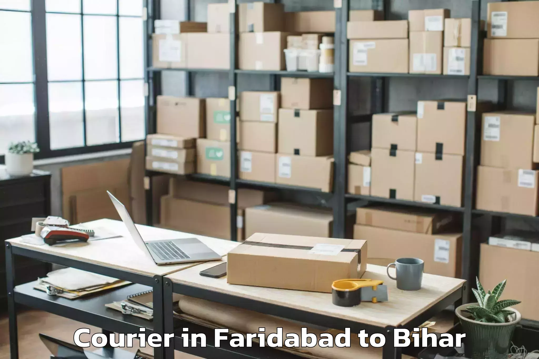 Faridabad to Manjhi Paschimi Courier Booking